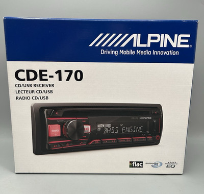 Alpine CDE-170 CD Player Android iPhone USB AM FM Radio MP3