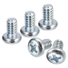 #10-24x5/16" Pan Head Phillips Machine Screws, 100pcs Carbon Steel Screws