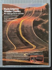 1984 Whistler Spectrum Radar Detector Winding Road Original Print Ad