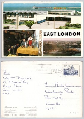 c40019 Movenpick Restaurant East London Südafrika Postkarte 1987 Stempel