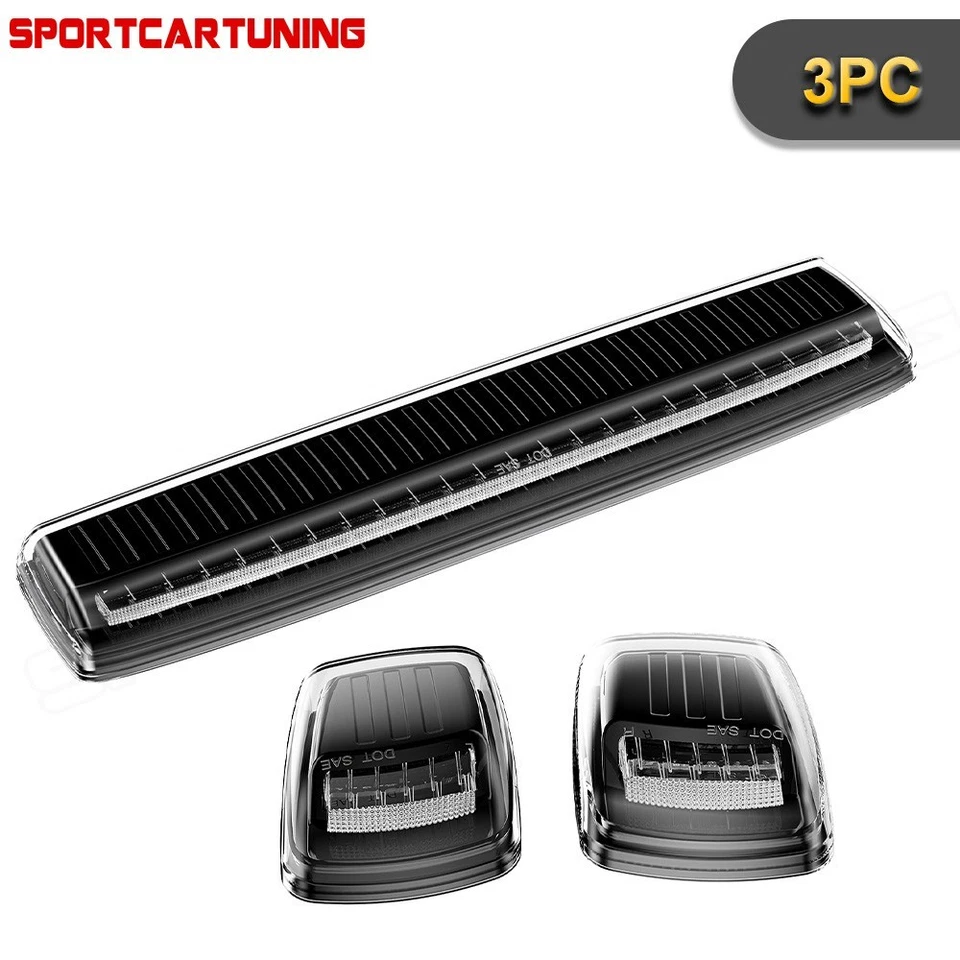 Светодиодные габаритные огни для крыши с желтой кабиной для Chevy Silverado GMC 2500HD 3500HD 2015-2019 годов выпуска - Изображение 4 из 4