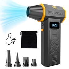 Portable Electric Air Duster with Led Light, Powerful 120000RPM 4 Speed Adjus...