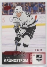 2019-20 Upper Deck Overtime Rookies Red Foil 8/99 Carl Grundstrom #56 x6g