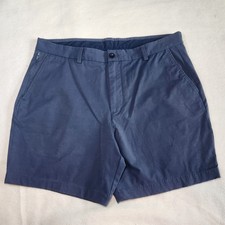 VINEYARD VINES OTG Golf Shorts Mens 35 Blue On-The-Go Chino Performance Stretch