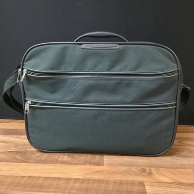 Samsonite Laptop Aktentasche Schultertasche grün Reise Arbeitstasche Schloss & Schlüssel