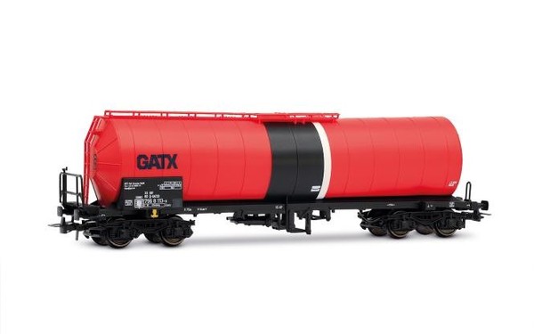 Rivarossi 4-Achs. Isolierter Kesselwagen, Rot-Schwarze Farbgebung Gatx HR6694-image