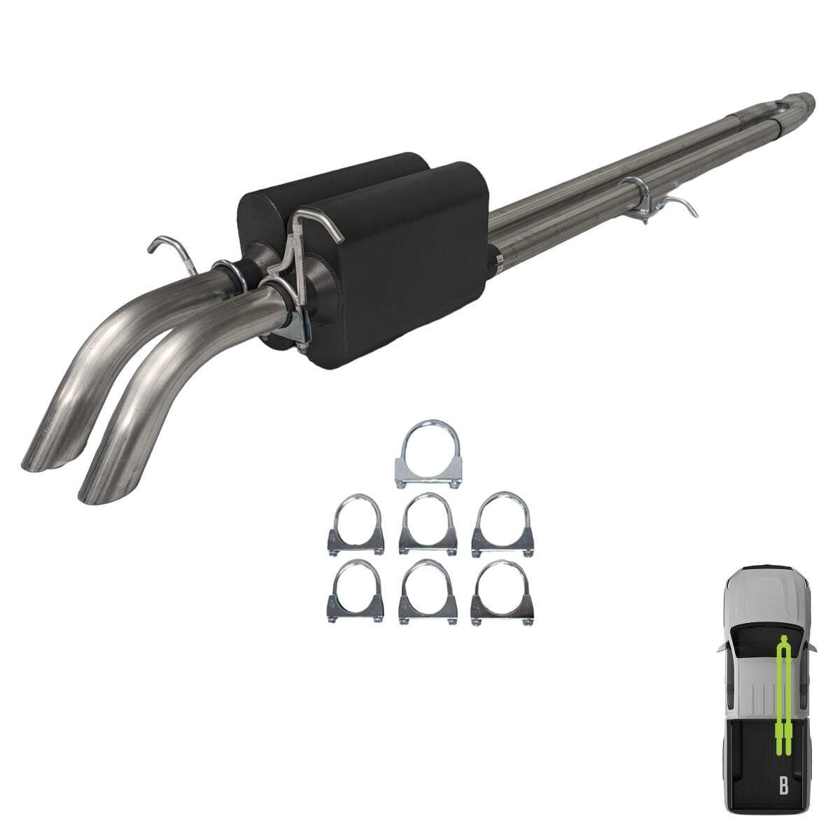 GMC/Chevy, 2019-2025, 6.6L - MPI Bullnoze Exhaust Series