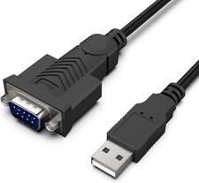 BENFEI 6FT USB to RS-232 Male DB9 Cable for Windows  Mac Compatibility