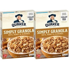 Quaker Simply Granola Honey & Almond, (Pack of 2)