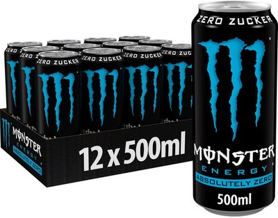 Monster Energy Original Zero Sugar, 12 x 500 ml Dose (inkl. 3,- Euro Pfand), Abs