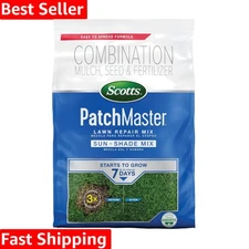 Grass Seed Mix for Sun and Shade - Fast-Acting Lawn Repair, 4.75 lbs