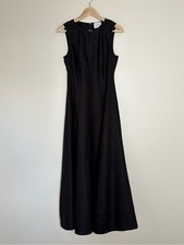 NEW Reformation Cecilia Linen Sleeveless Maxi Dress Black | US 2 UK 6