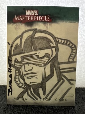 Chance Marvel Masterpieces Series 3 2008 Sketch Card by James Bukshot! Bukauskas