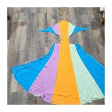 Farm Rio Color Blocking Sleeveless Maxi Dress - Size Large