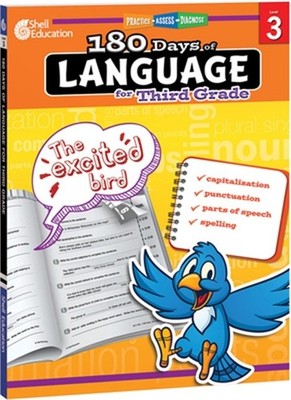 180 Days of Language for Third Grade (Grade 3): Practice, Assess, Diagnose (Pape
