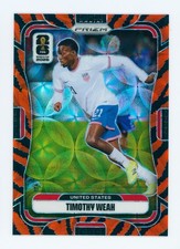 2026 Timothy Weah Panini Prizm FIFA World Cup Choice Tiger USMNT Card SSP