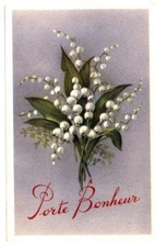 (S-95123) FRANCE - 00 - NOT LOCATED POSTCARD LILY OF THE VALLEY
