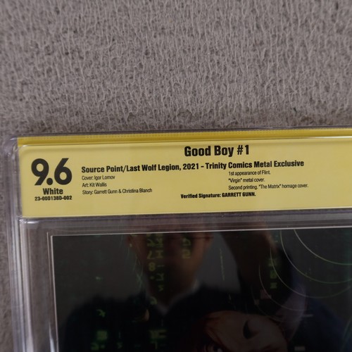 Good Boy #1 Virgin Metal Igor Lomov Matrix Homage Garrett Gunn SS 2021 CBCS 9.6 - Picture 9 of 17