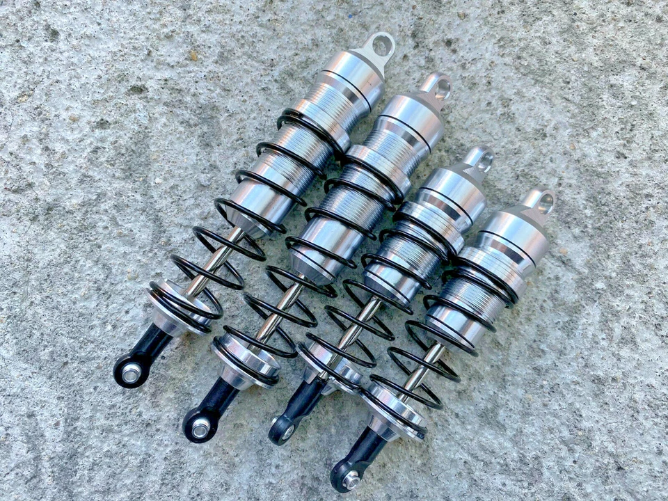 High Performance Big Bore Shocks for Arrma 1/7 MOJAVE 6s BLX Silver - Image 2 of 4