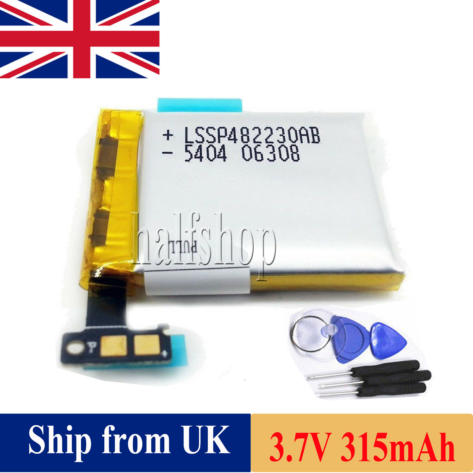 V700 LSSP482230AB Battery For Samsung Galaxy Gear SM-V700 3.7V 315mAh