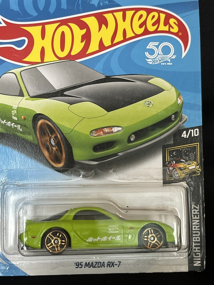 Hot Wheels 1995 Mazda RX-7 Green Diecast Sealed NM Condition | eBay