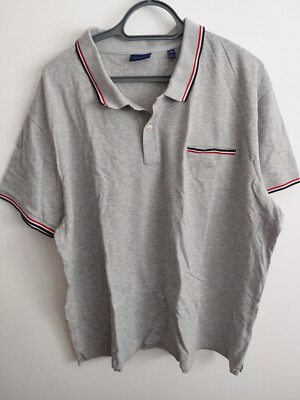 GANT MENS 4XL GREY POLO SHIRT VERY GOOD USED