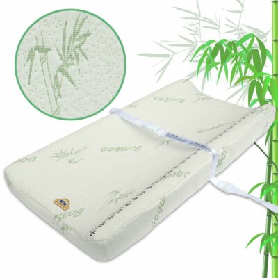 Super Soft and Comfy Bamboo Changing Pad Cover for Baby by BlueSnail (White)