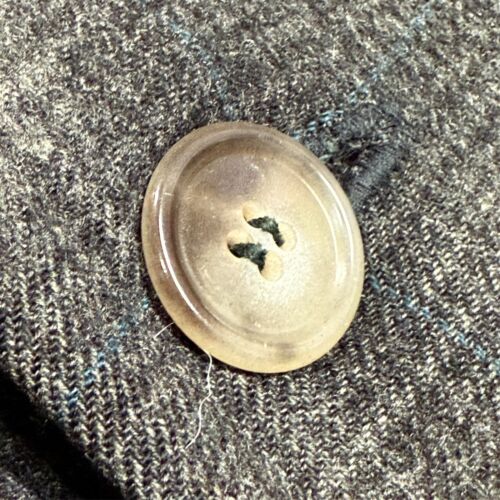 Vintage 1950s Danbry Plaid Wool Cashmere Coat Made in England 37T Small - Picture 5 of 9