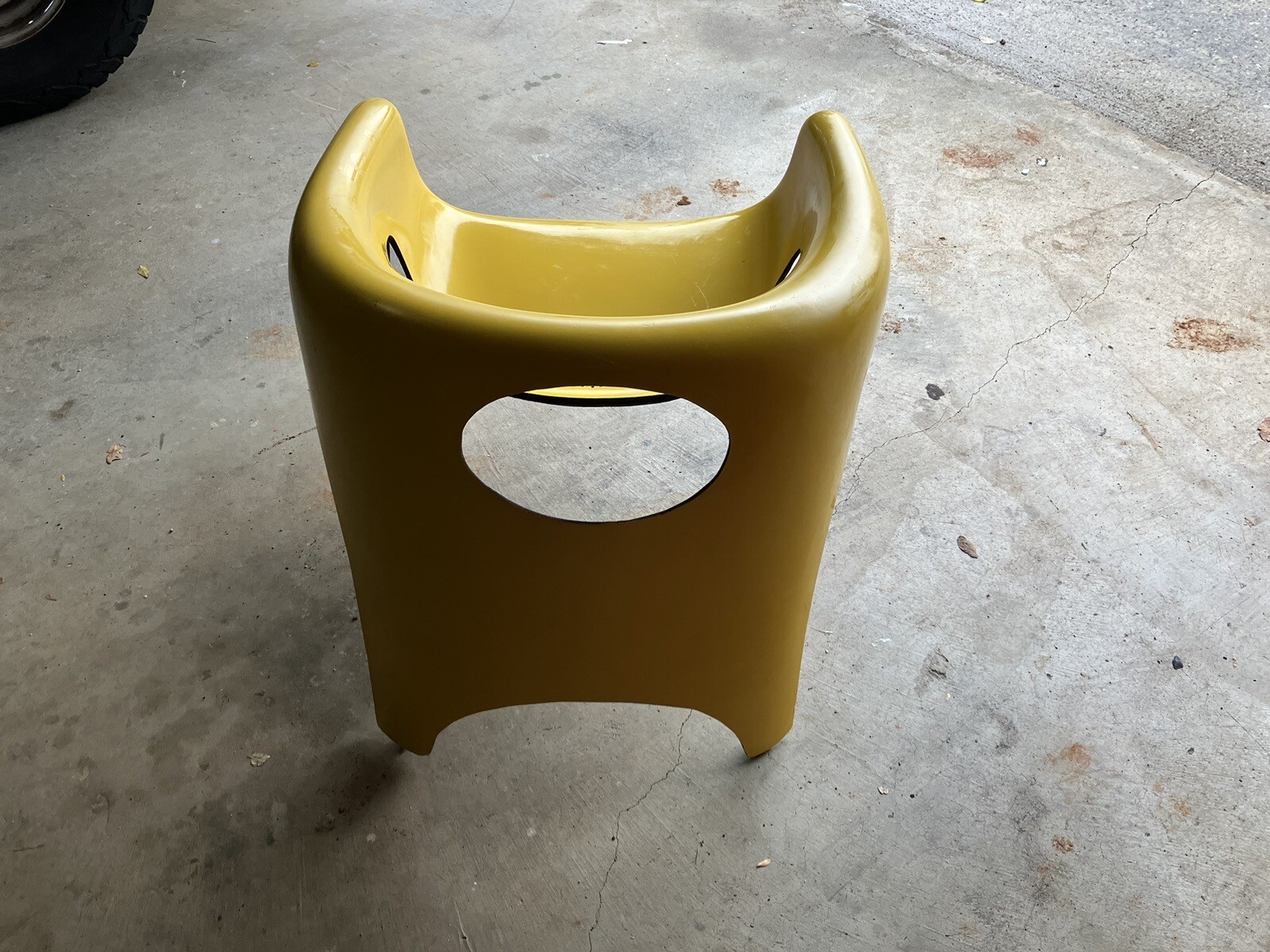 Vintage Fibrella Fiberglass Yellow Chair eBay
