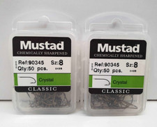 2 Pacchetti da 50 Pezzi - Ami MUSTAD - Ref. 90345 - Size 8 - EF426