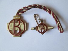 Brooklands members and guest badge 1936 Brooklands motor course.motor sport. 