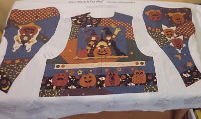 Cranston Halloween Vest by Leslie Beck ''Which Witch & The Who?'' Womans Size 8-18