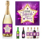 1 Aufkleber Flaschenetikett Rente Ruhestand Geschenk Abschied Kollegen Funny