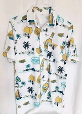 Deep Eddy Lemon Vodka Button Down Shirt Men's Size Small-NEW -D8
