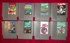 Nintendo NES Games Lot - 8 Authentic Cartridges