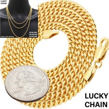 8"-24''316L STAINLESS STEEL MIAMI CUBAN CHAIN NECKLACE BRACELET 4MM 7g-20g B140