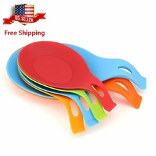 6 Pcs Set Kitchen Silicone Spoon Rest Holder Heat Resistant Kitchen Utensil Tool