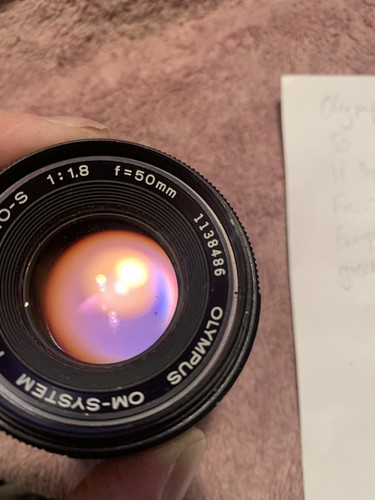 Olympus Zuiko MC Auto-S 50mm f/1.8 OM Manual Focus Kit Prime Fixed Lens Vintage - Picture 2 of 3