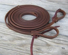West 74 Oiled Harness Leather Split Reins 8' x 1/2"
