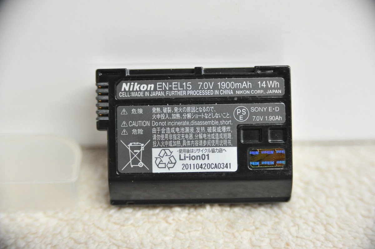 Genuine Nikon EN-EL15 Battery For Nikon D7000 D7100 D7200 D600