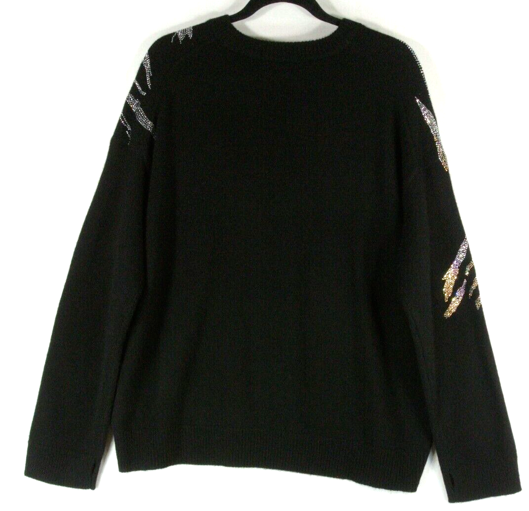 NWT Zadig & Voltaire Markus Tiger Cashmere Knit Jumper in Black