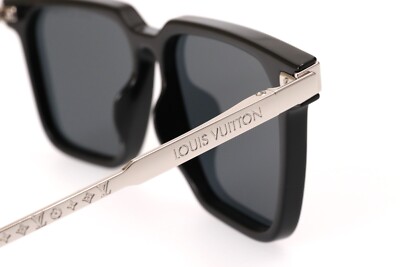 LOUIS VUITTON Men's LV Rise Square Sunglasses Z1667E BK/SILVER Pre
