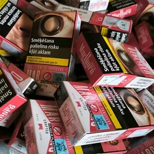 238 Empty Marlboro Red 100's Cigarette Packs for DIY