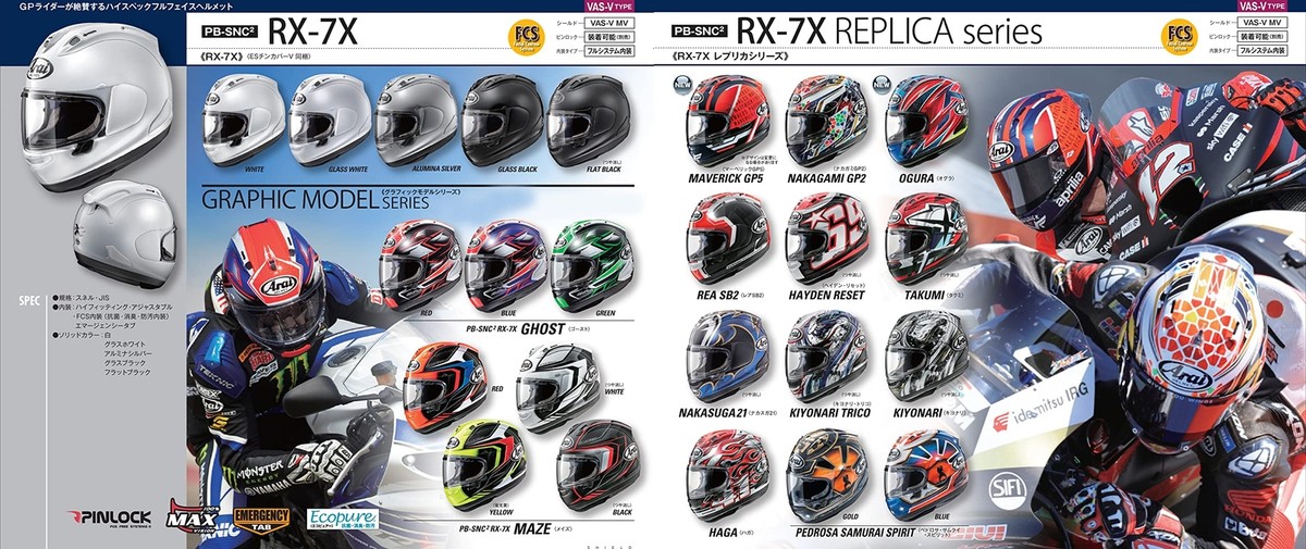 Arai Motorcycle Helmet Full Face RX-7X Flat Black 59-60cm