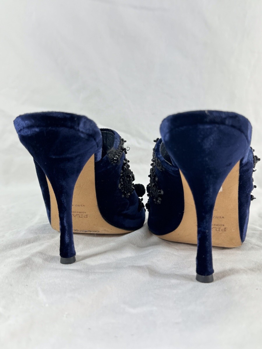 【Prada】2014ss ARCHIVE NAVY heel shoes Prada】2014ss ARCHIVE NAVY heel shoes Prada Pointed Toe Pump