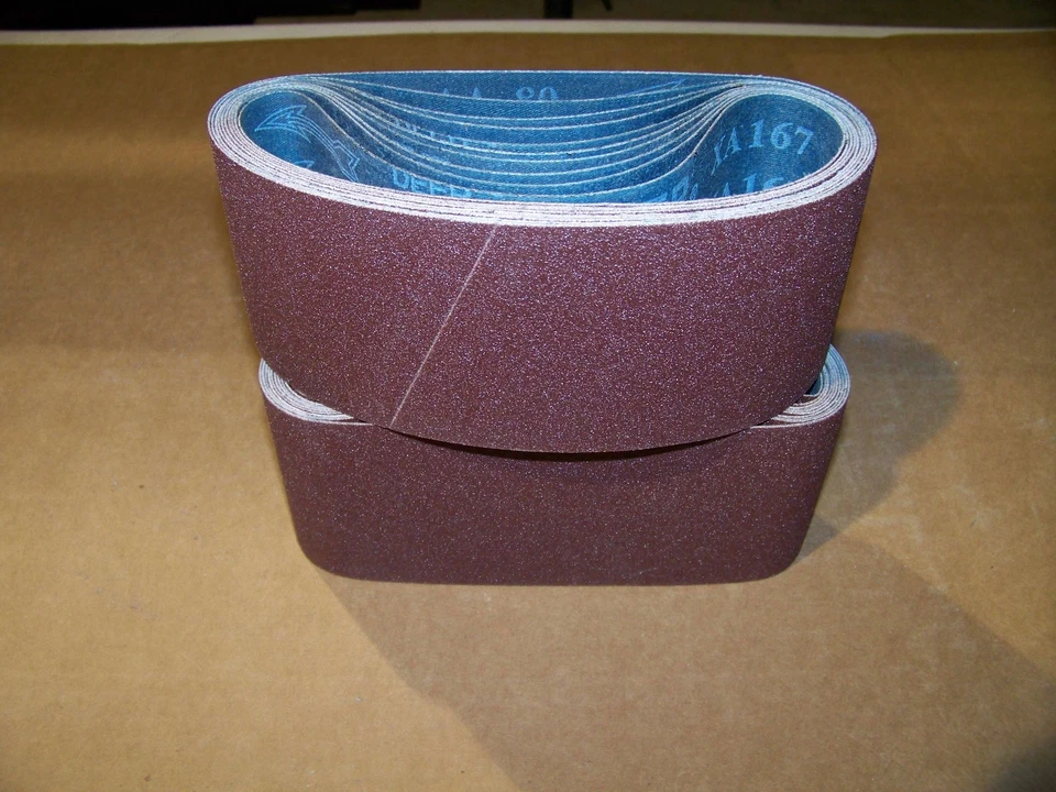 CORREAS DE LIJADO PREMIUM A/O, PESO X 3" X 18", PAQUETE DE 10, GRANO 80 Foto 2 de 2