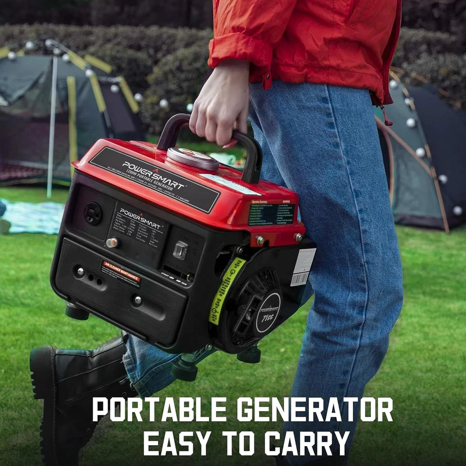 PowerSmart 1,200-W 2-Stroke Portable Gas Powered Generator, Ultra-light Home RV - Image 3 of 4