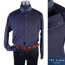 Ted Baker London Long Sleeve Button Down Slim Fit Shirt Size 5