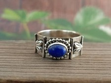 Lapis Lazuli Spinner Ring,925 Sterling Silver,Partywear Ring,All Size 3 to 14 SS