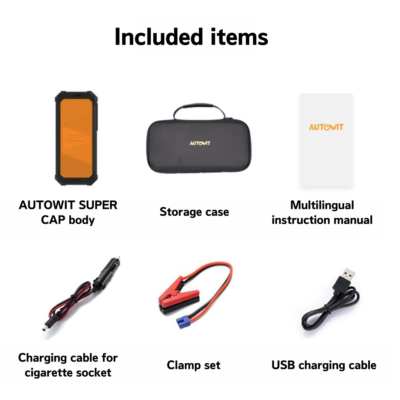 Autowit Super Cap2 Jump Starter Equipped with Super Capacitor No